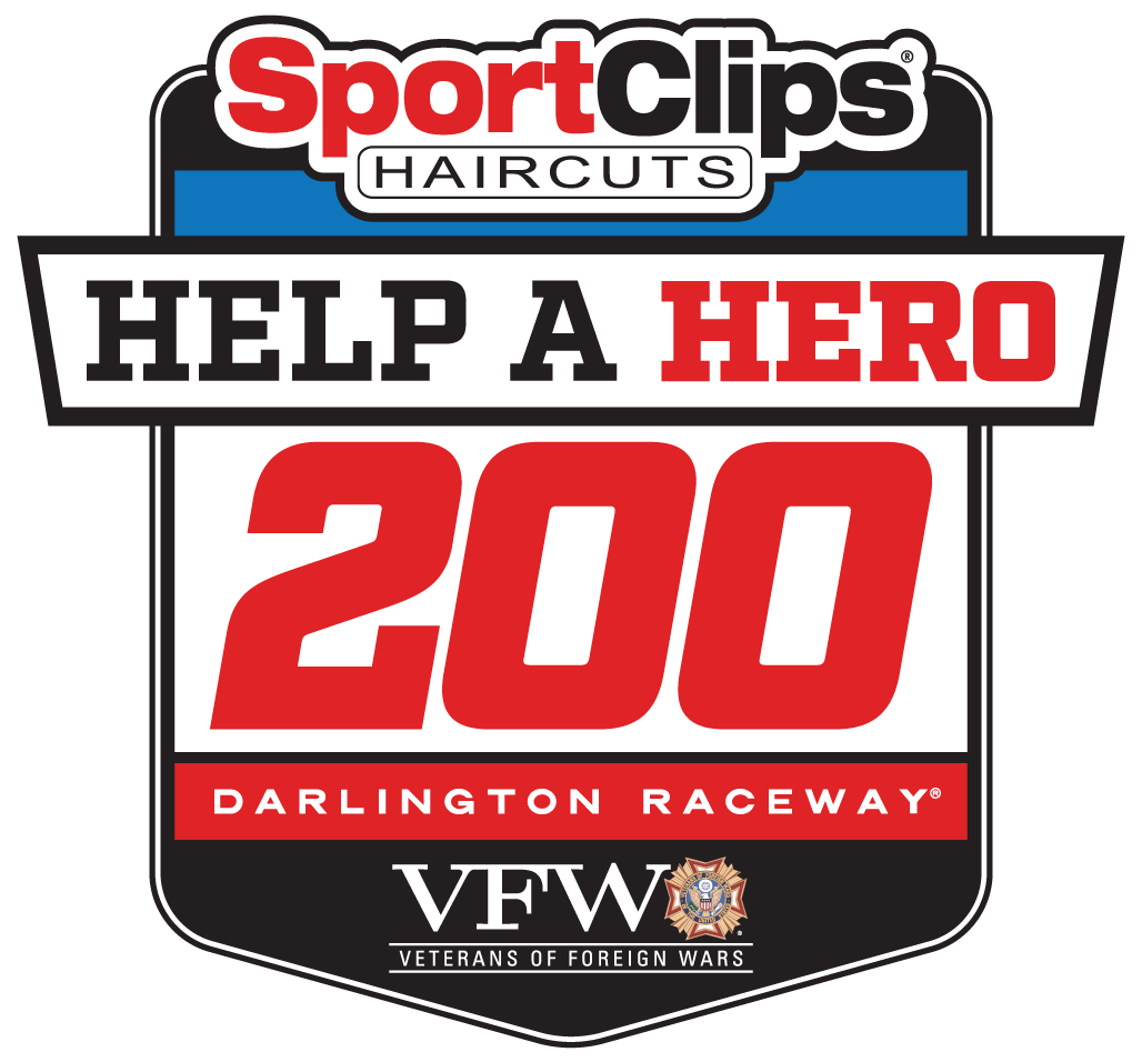 Darlington VFW Sport Clips 200 race logo